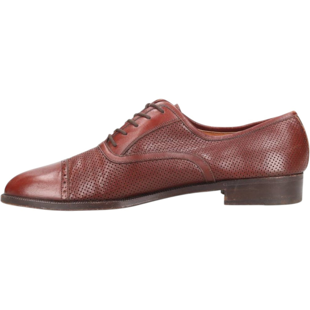 Salvatore Ferragamo straight-tip shoes, made in Italy, size 9D Men's 27.0cm unclear red type reddish brown Vintage Second Hand