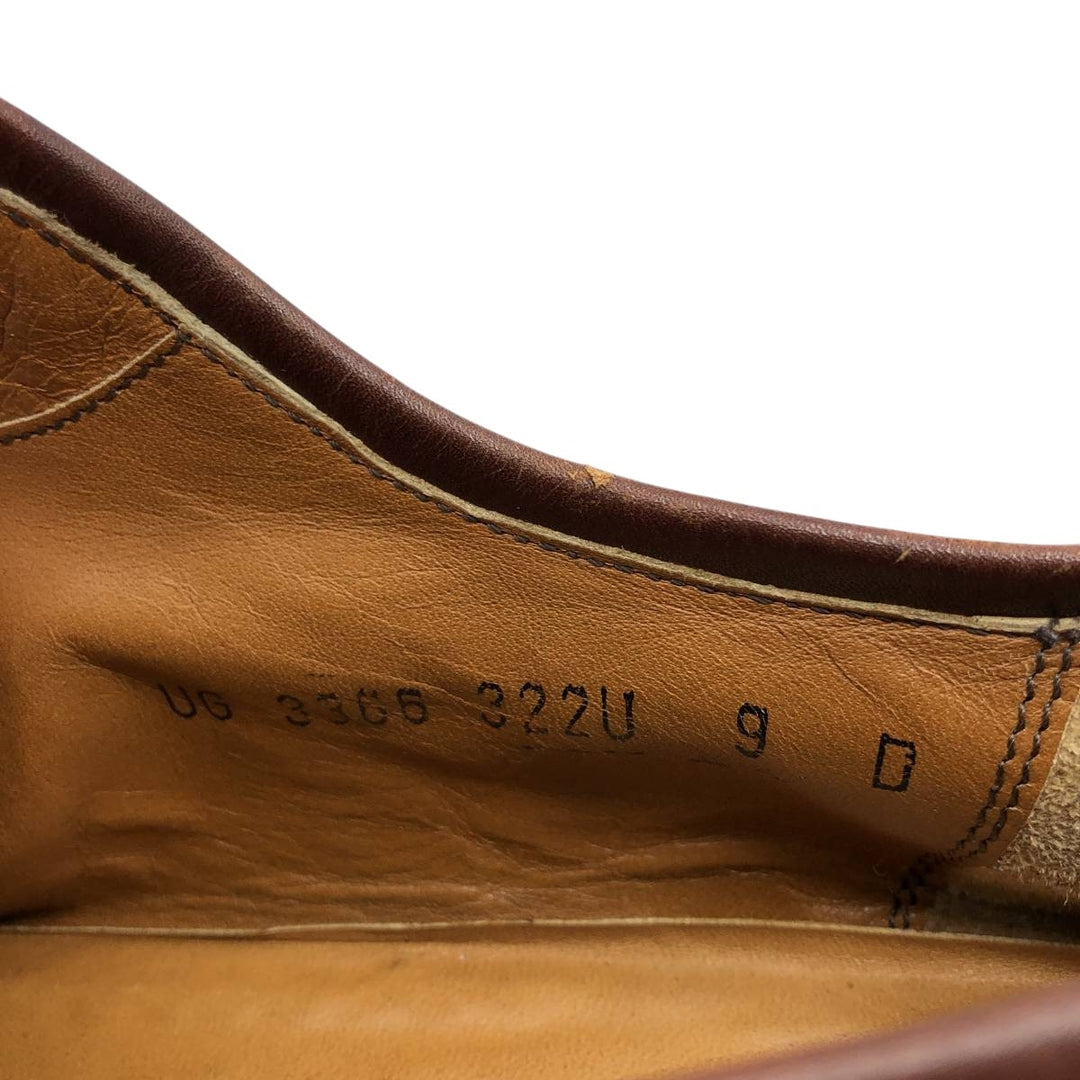 Salvatore Ferragamo straight-tip shoes, made in Italy, size 9D Men's 27.0cm unclear red type reddish brown Vintage Second Hand