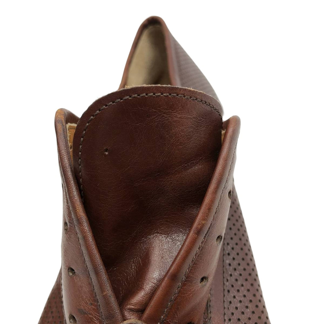 Salvatore Ferragamo straight-tip shoes, made in Italy, size 9D Men's 27.0cm unclear red type reddish brown Vintage Second Hand