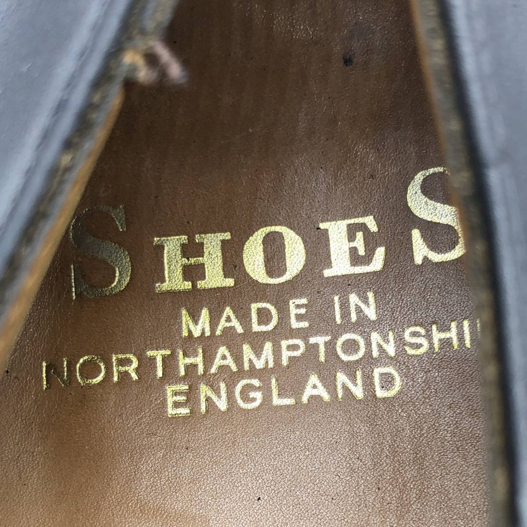 2000s SHOES Straight Tip Shoes Made in England Size 8L Men's 26.0cm unclear black type Vintage Second Hand