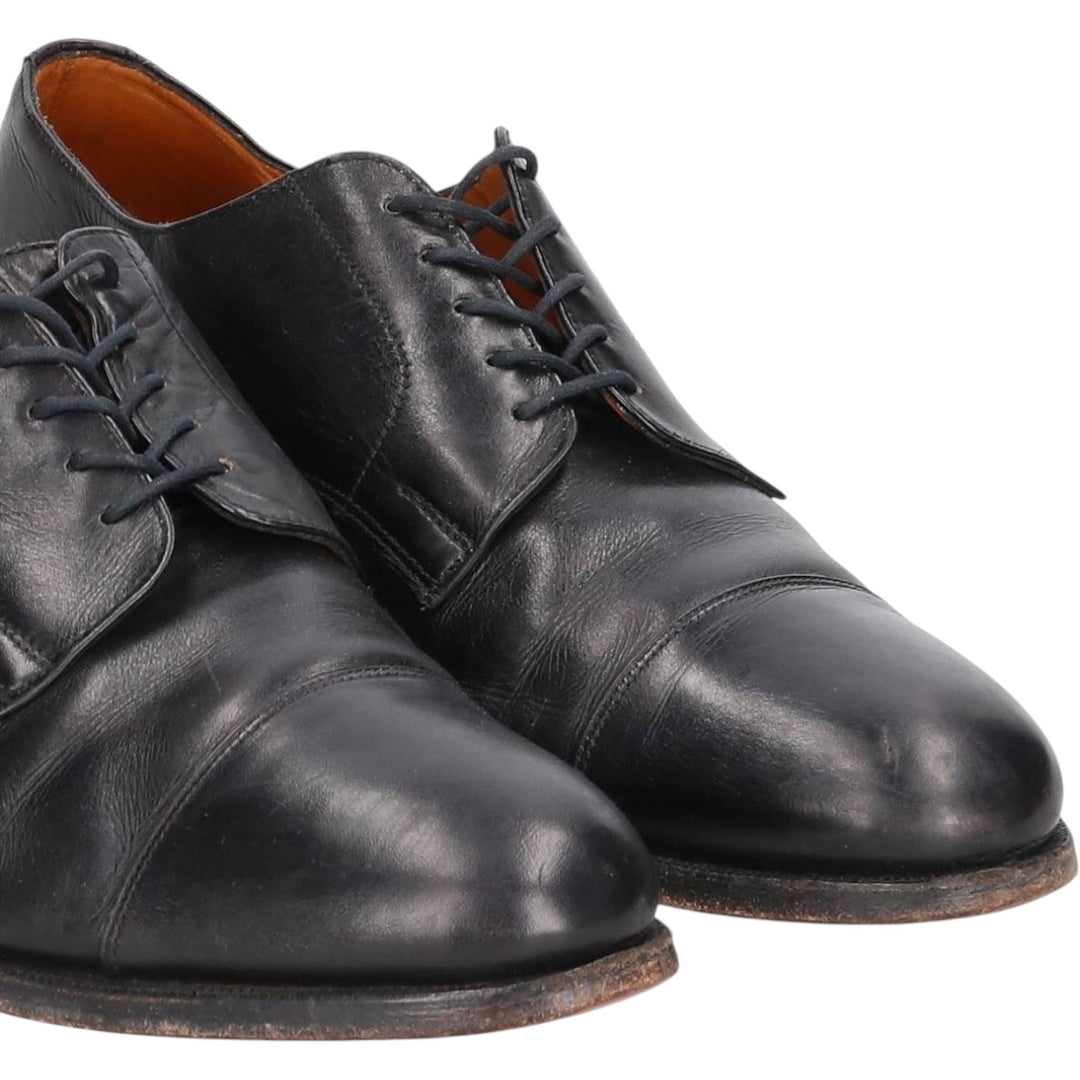 Grenson Feathermaster Straight Tip Shoes, Made in England, Size 10EF Men's 28.5cm genuine leather black type Vintage Second Hand