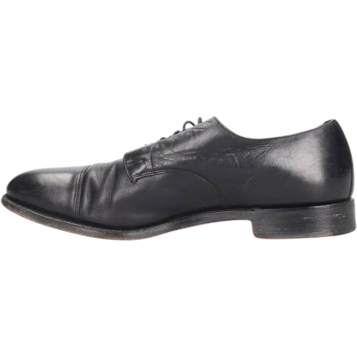 Grenson Feathermaster Straight Tip Shoes, Made in England, Size 10EF Men's 28.5cm genuine leather black type Vintage Second Hand