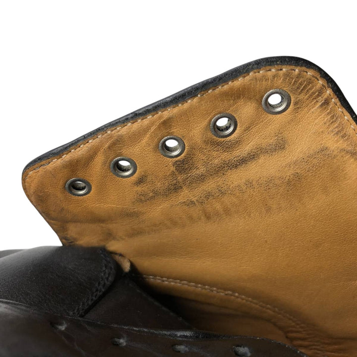 Grenson Feathermaster Straight Tip Shoes, Made in England, Size 10EF Men's 28.5cm genuine leather black type Vintage Second Hand