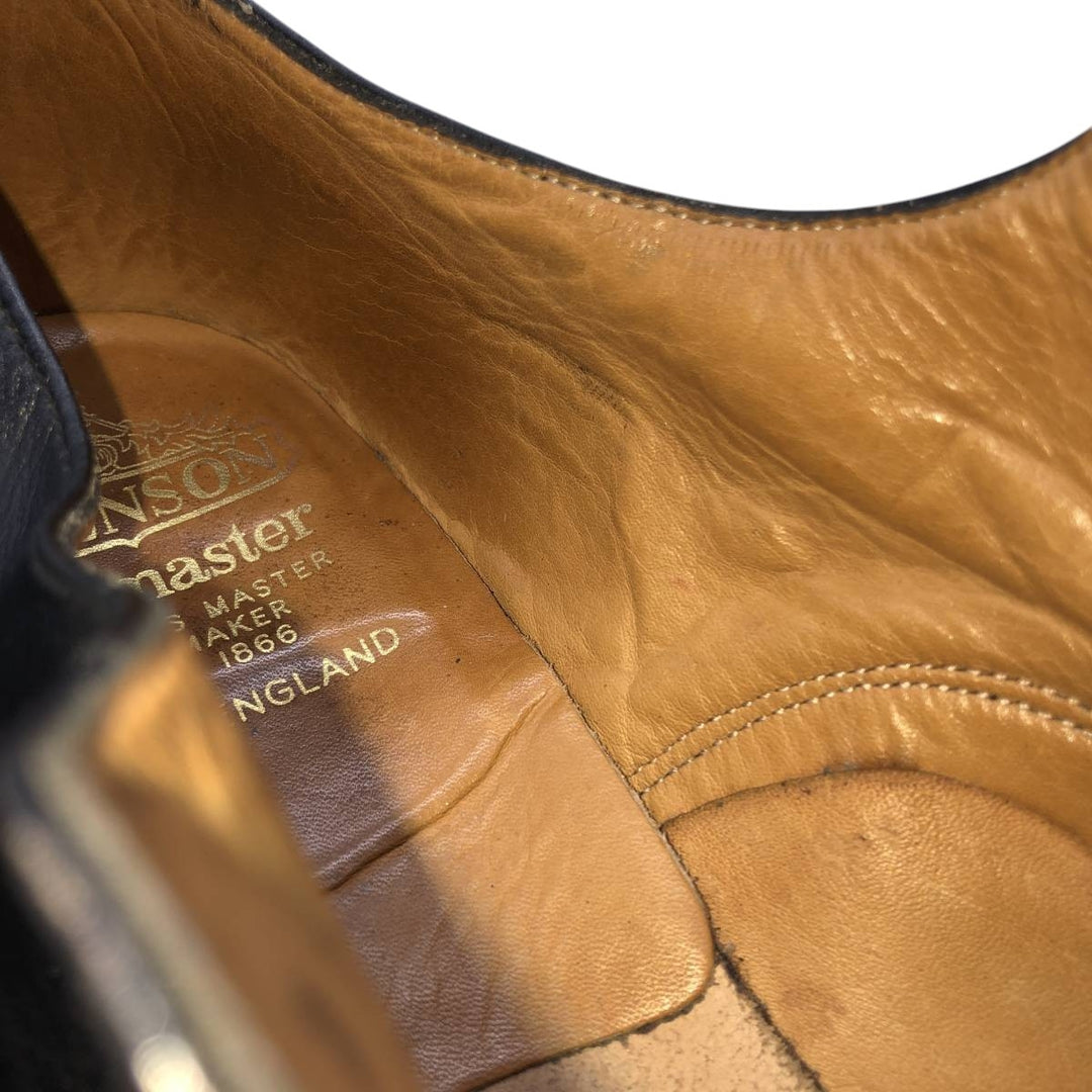 Grenson Feathermaster Straight Tip Shoes, Made in England, Size 10EF Men's 28.5cm genuine leather black type Vintage Second Hand