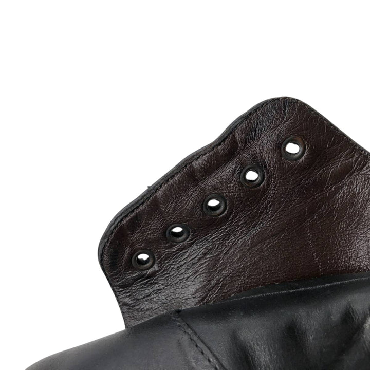 Ermenegildo Zegna Full Brogue Wingtip Shoes, Made in Italy, Size 10 Men's 28.0cm unclear black type Vintage Second Hand