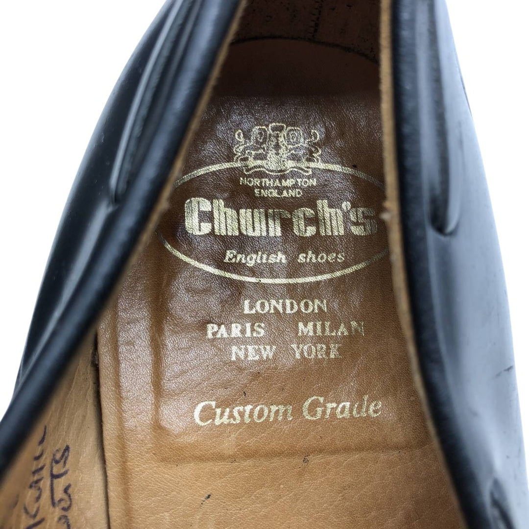 Church's Custom Grade Tassel Loafers, Made in England Men's 28.0cm unclear black type Vintage Second Hand