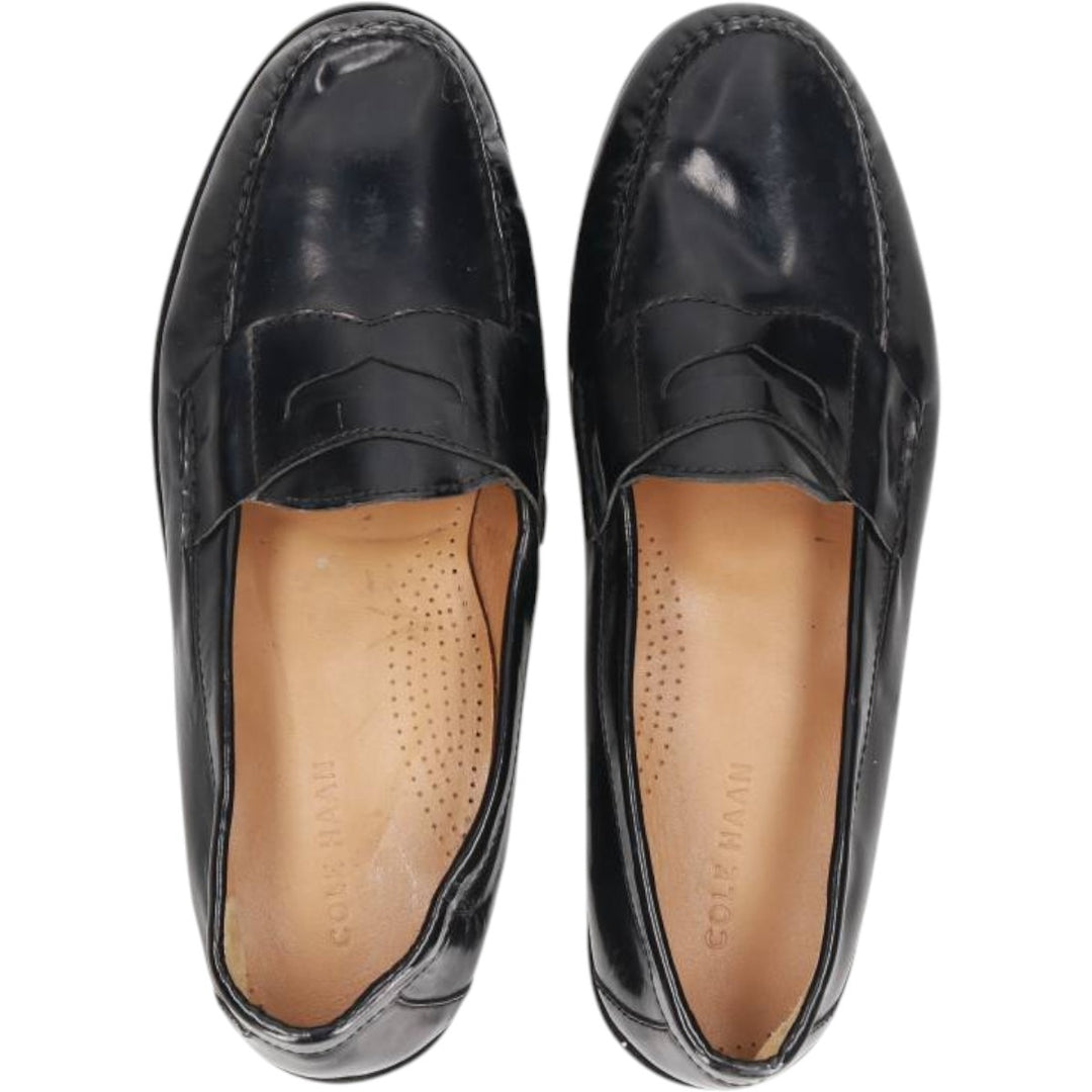 COLEHAAN coin loafers 10D Men's 28.0cm genuine leather black type Vintage Second Hand