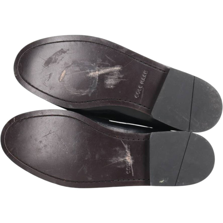 COLEHAAN coin loafers 10D Men's 28.0cm genuine leather black type Vintage Second Hand