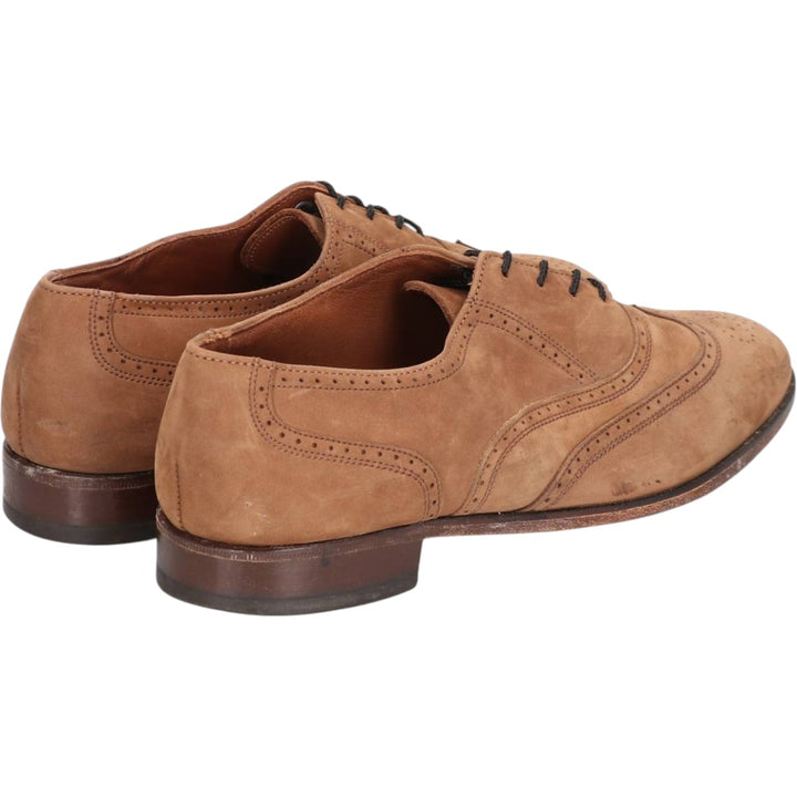 Bostonian Full Brogue Wingtip Shoes, Made in USA, Size 7 1/2 M Women's 24.5cm unclear beige type brown Vintage Second Hand