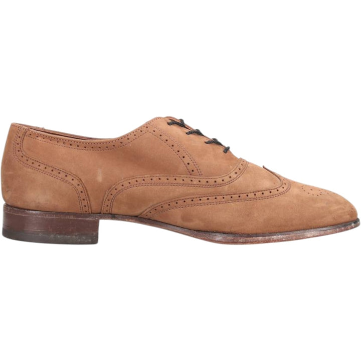 Bostonian Full Brogue Wingtip Shoes, Made in USA, Size 7 1/2 M Women's 24.5cm unclear beige type brown Vintage Second Hand