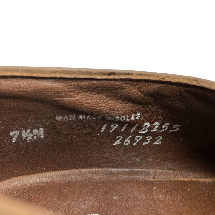 Bostonian Full Brogue Wingtip Shoes, Made in USA, Size 7 1/2 M Women's 24.5cm unclear beige type brown Vintage Second Hand