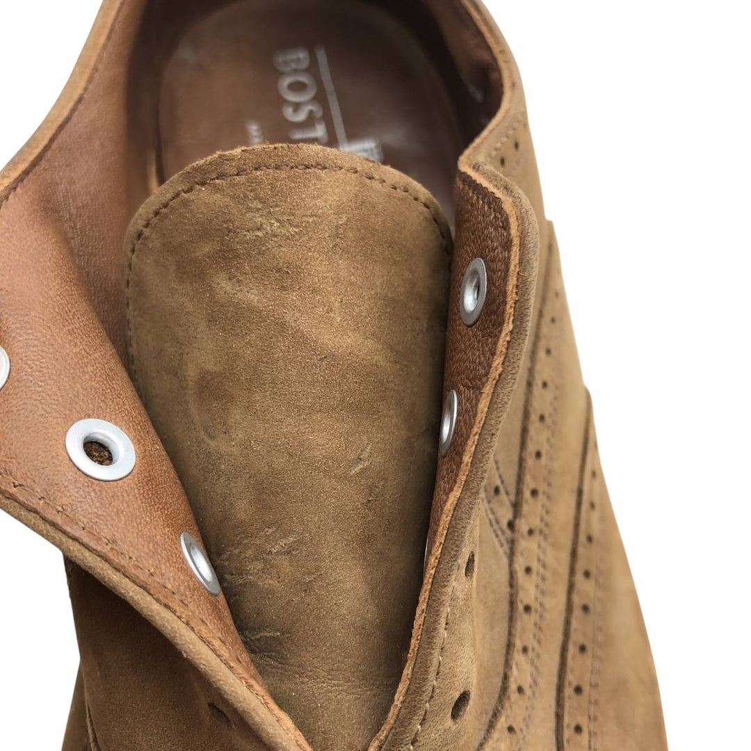 Bostonian Full Brogue Wingtip Shoes, Made in USA, Size 7 1/2 M Women's 24.5cm unclear beige type brown Vintage Second Hand