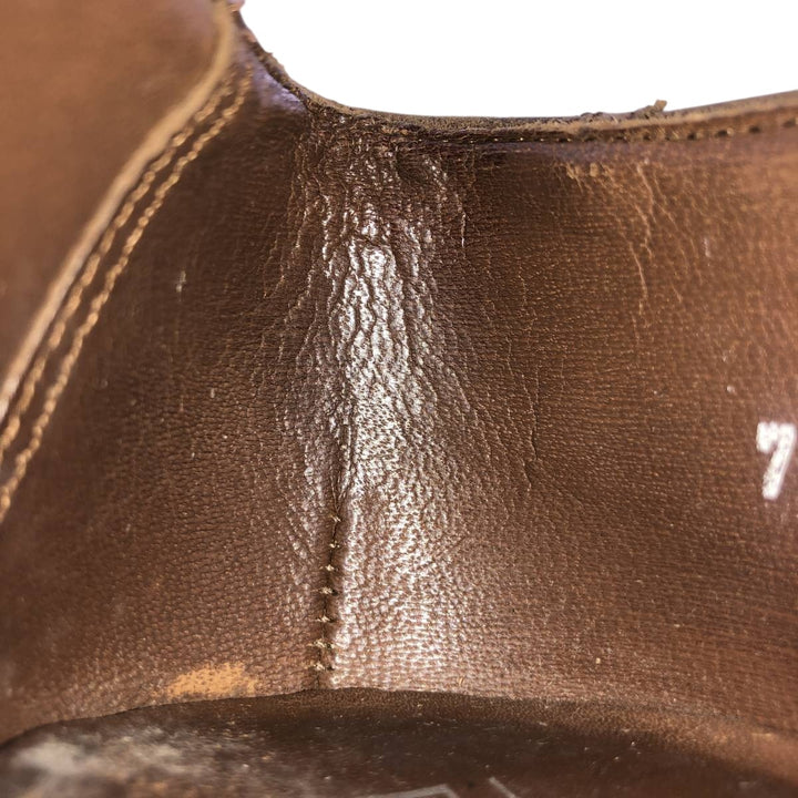 Bostonian Full Brogue Wingtip Shoes, Made in USA, Size 7 1/2 M Women's 24.5cm unclear beige type brown Vintage Second Hand