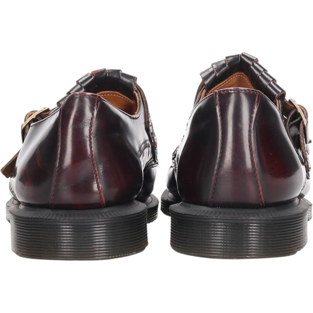 Dr. Martens Quilted Monk Strap Shoes, Size 4, Women's, Size 9.1" /saa015190 Women's 23.0cm genuine leather wine-red Vintage Second Hand