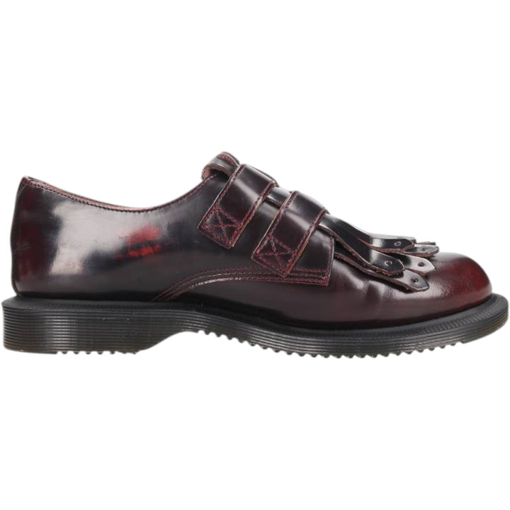 Dr. Martens Quilted Monk Strap Shoes, Size 4, Women's, Size 9.1" /saa015190 Women's 23.0cm genuine leather wine-red Vintage Second Hand