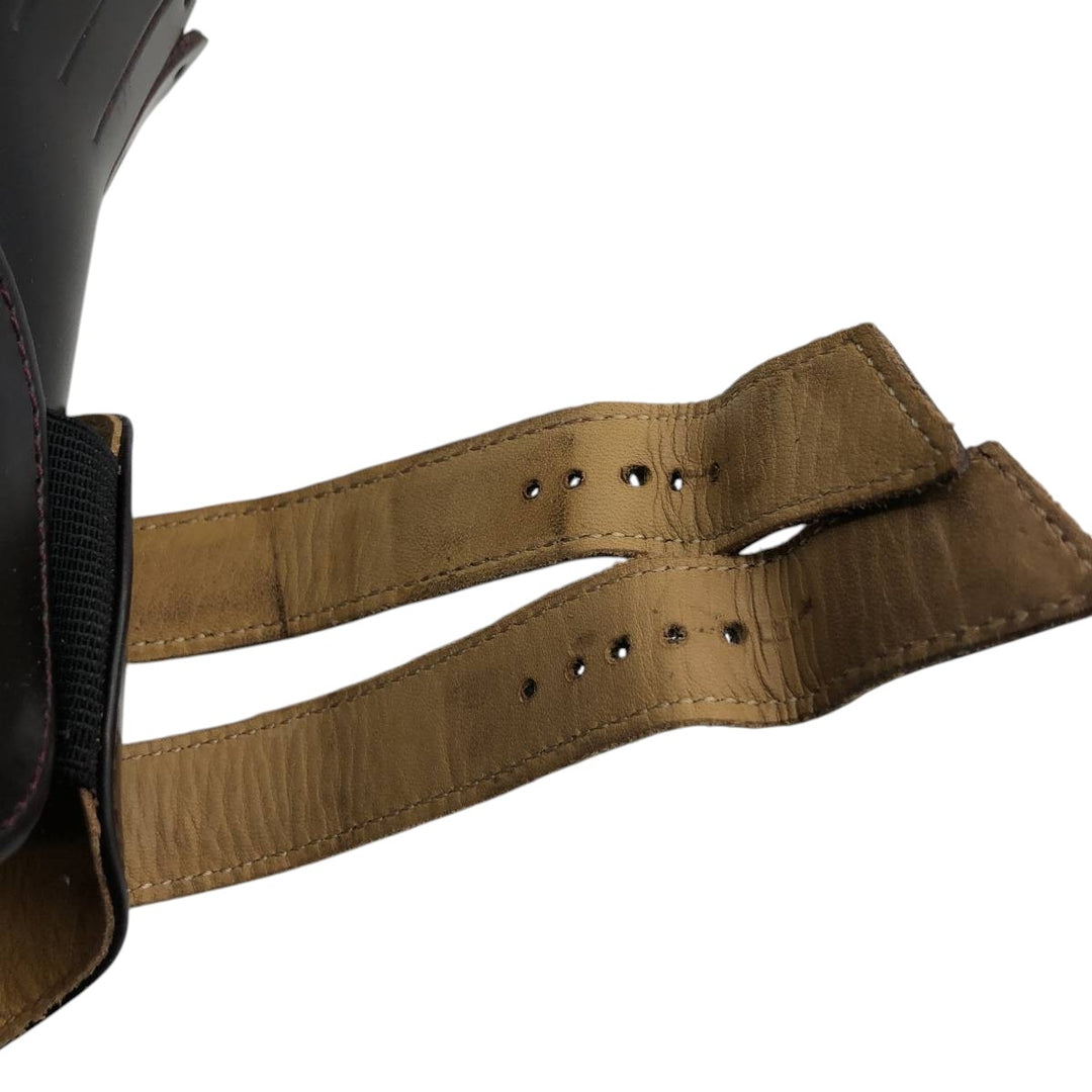 Dr. Martens Quilted Monk Strap Shoes, Size 4, Women's, Size 9.1" /saa015190 Women's 23.0cm genuine leather wine-red Vintage Second Hand