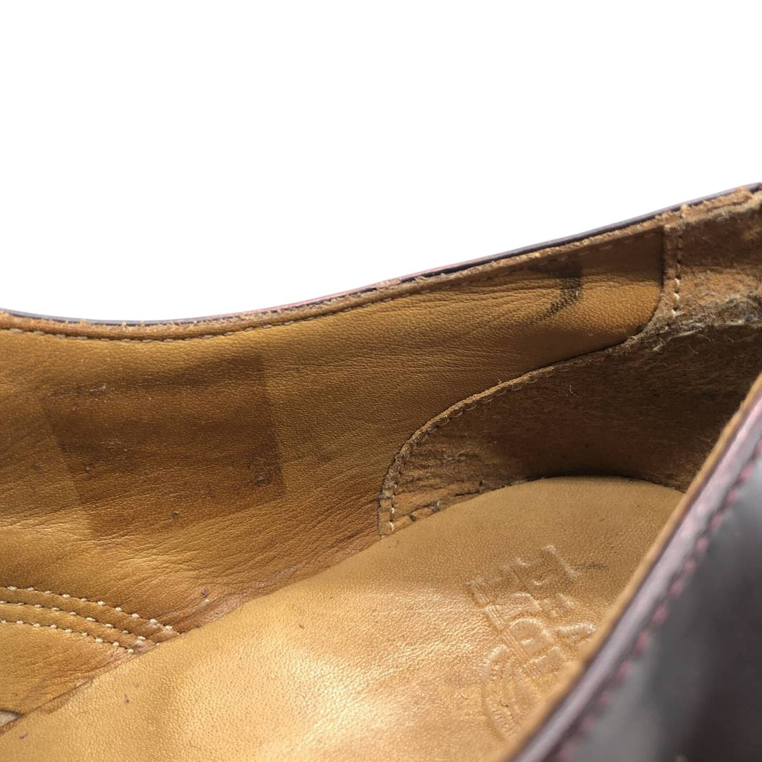 Dr. Martens Quilted Monk Strap Shoes, Size 4, Women's, Size 9.1" /saa015190 Women's 23.0cm genuine leather wine-red Vintage Second Hand