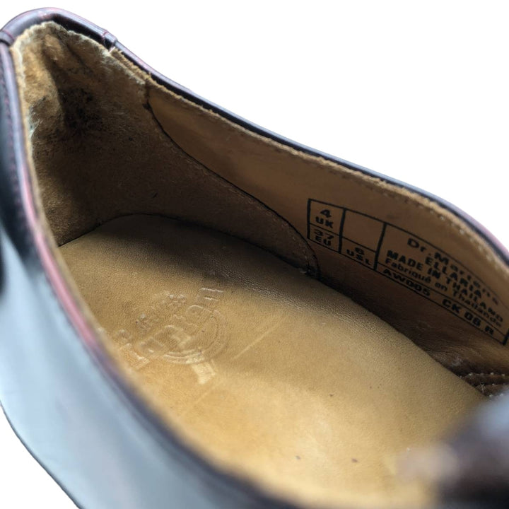 Dr. Martens Quilted Monk Strap Shoes, Size 4, Women's, Size 9.1" /saa015190 Women's 23.0cm genuine leather wine-red Vintage Second Hand