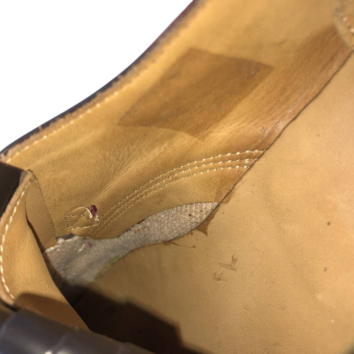 Dr. Martens Quilted Monk Strap Shoes, Size 4, Women's, Size 9.1" /saa015190 Women's 23.0cm genuine leather wine-red Vintage Second Hand