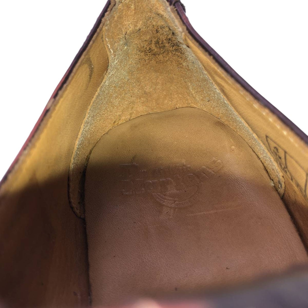 Dr. Martens Quilted Monk Strap Shoes, Size 4, Women's, Size 9.1" /saa015190 Women's 23.0cm genuine leather wine-red Vintage Second Hand