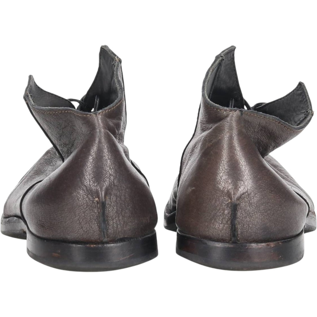 Sidewalk CYDNOQ Short Boots, Made in USA, Size 39 Women's 24.5cm genuine leather black type Vintage Second Hand