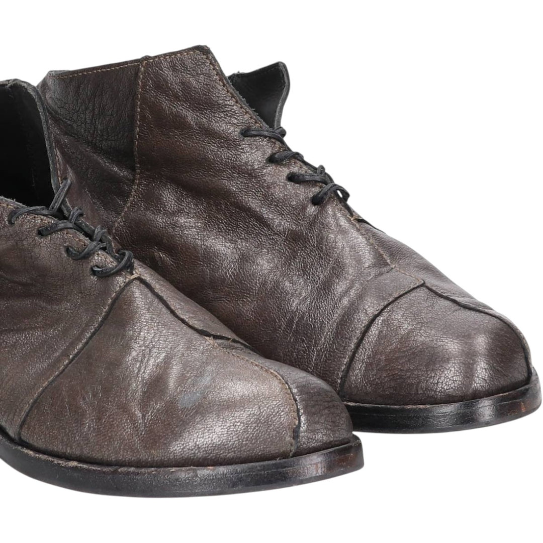 Sidewalk CYDNOQ Short Boots, Made in USA, Size 39 Women's 24.5cm genuine leather black type Vintage Second Hand