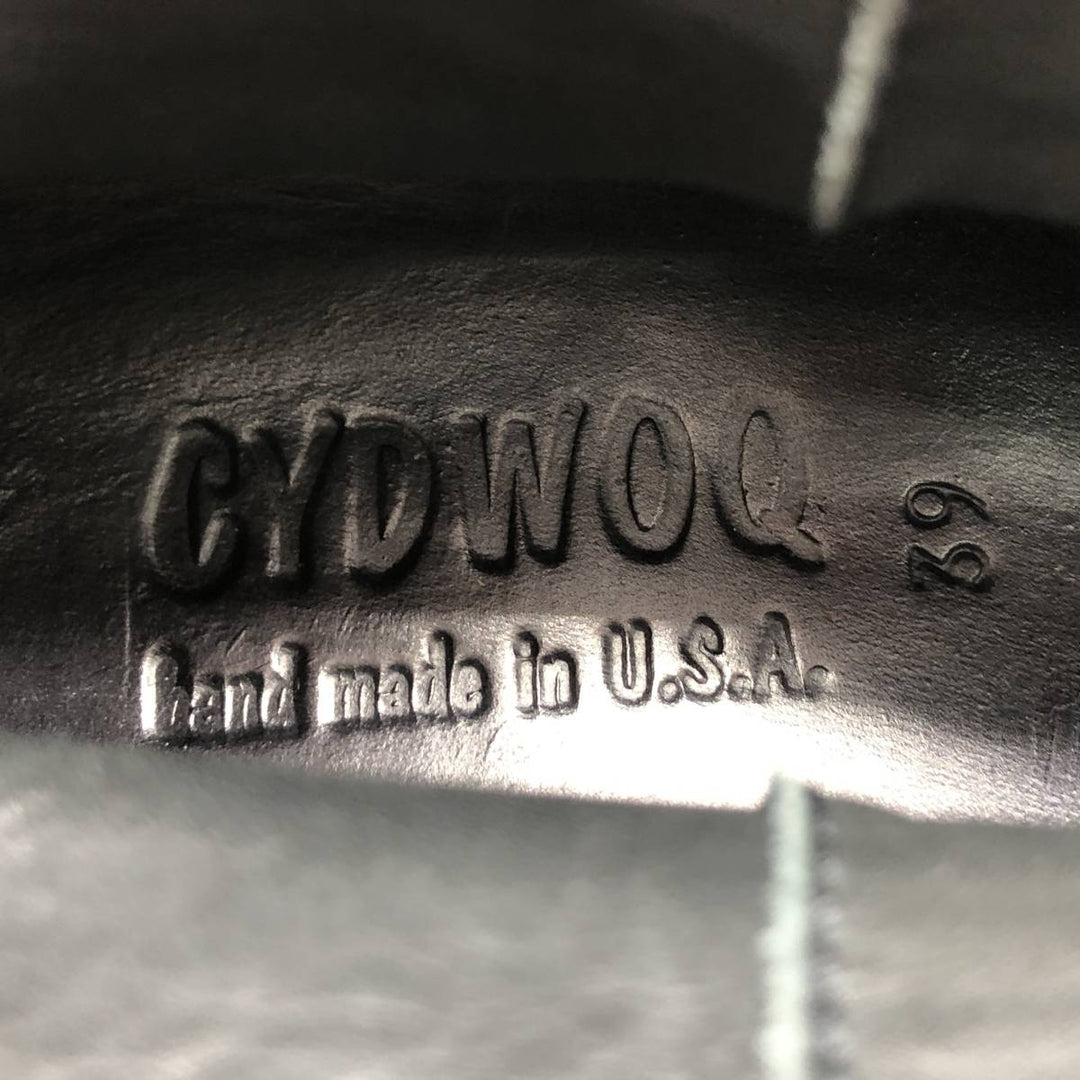Sidewalk CYDNOQ Short Boots, Made in USA, Size 39 Women's 24.5cm genuine leather black type Vintage Second Hand