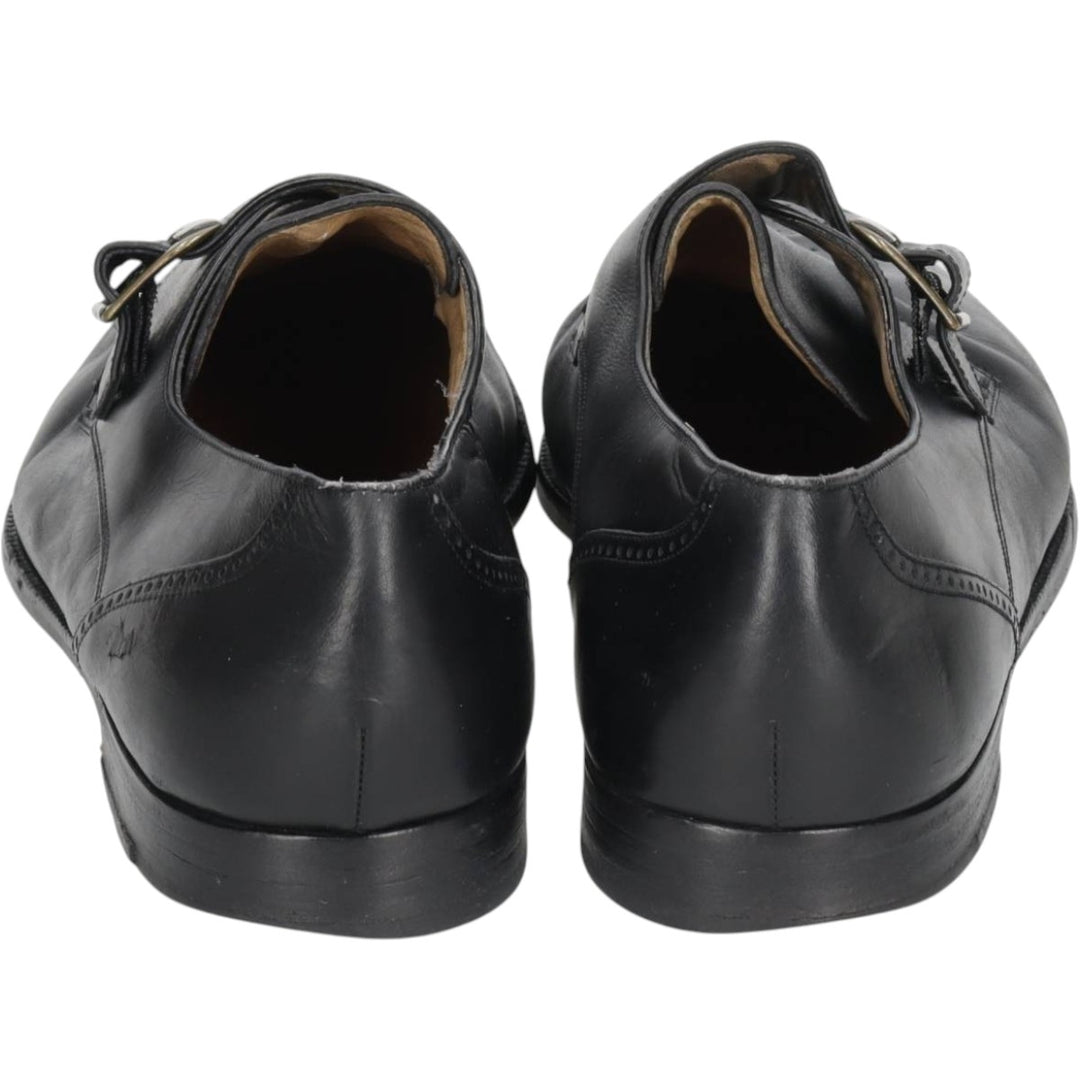 Bally monk strap shoes, made in Italy, size 10 D Men's 28.5cm unclear black type Vintage Second Hand