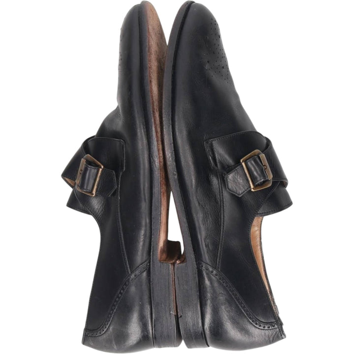 Bally monk strap shoes, made in Italy, size 10 D Men's 28.5cm unclear black type Vintage Second Hand