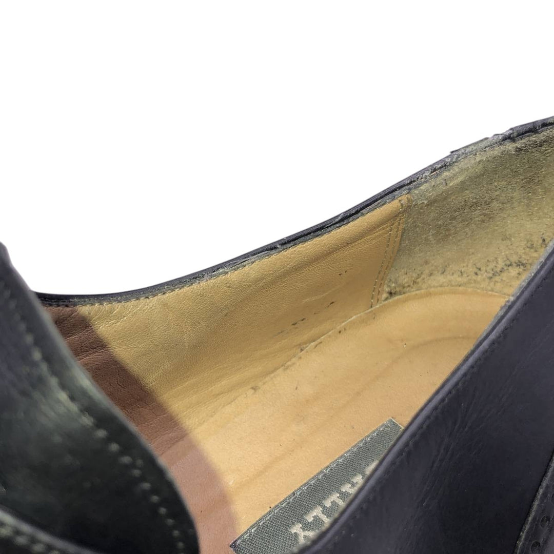 Bally monk strap shoes, made in Italy, size 10 D Men's 28.5cm unclear black type Vintage Second Hand