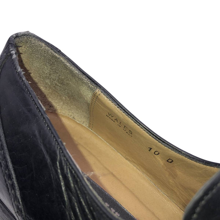 Bally monk strap shoes, made in Italy, size 10 D Men's 28.5cm unclear black type Vintage Second Hand