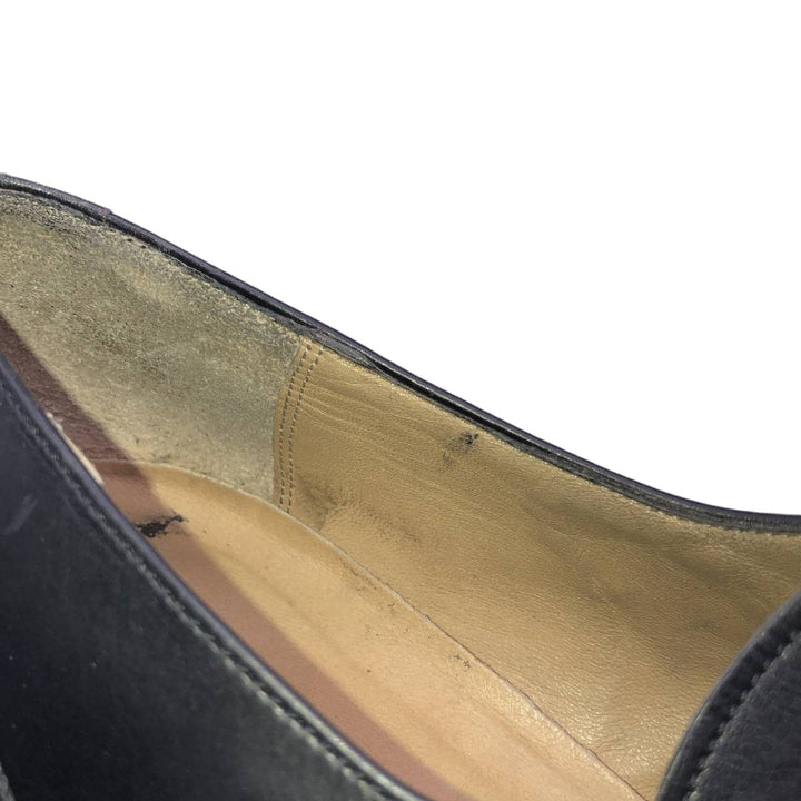 Bally monk strap shoes, made in Italy, size 10 D Men's 28.5cm unclear black type Vintage Second Hand