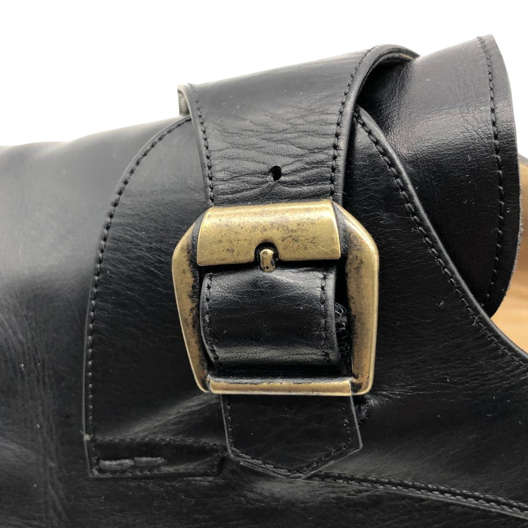 Bally monk strap shoes, made in Italy, size 10 D Men's 28.5cm unclear black type Vintage Second Hand