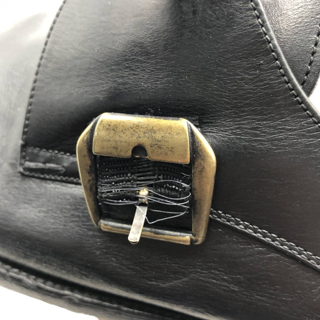 Bally monk strap shoes, made in Italy, size 10 D Men's 28.5cm unclear black type Vintage Second Hand