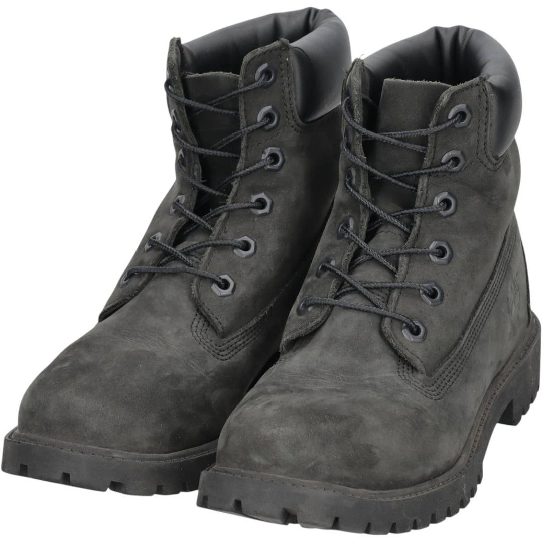 Timberland 6-inch Premium PRIMALOFT Suede Work Boots, Size 5 (M) Women's 22.0cm Genuine Leather Suede black type Vintage Second Hand