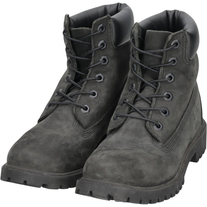 Timberland 6-inch Premium PRIMALOFT Suede Work Boots, Size 5 (M) Women's 22.0cm Genuine Leather Suede black type Vintage Second Hand