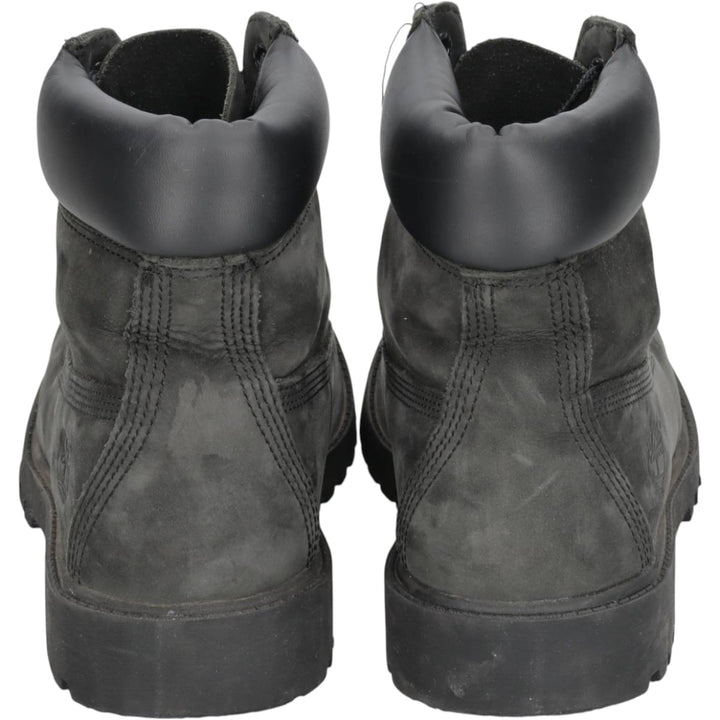 Timberland 6-inch Premium PRIMALOFT Suede Work Boots, Size 5 (M) Women's 22.0cm Genuine Leather Suede black type Vintage Second Hand
