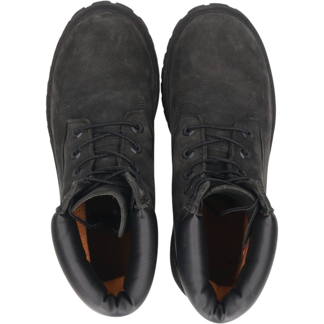 Timberland 6-inch Premium PRIMALOFT Suede Work Boots, Size 5 (M) Women's 22.0cm Genuine Leather Suede black type Vintage Second Hand