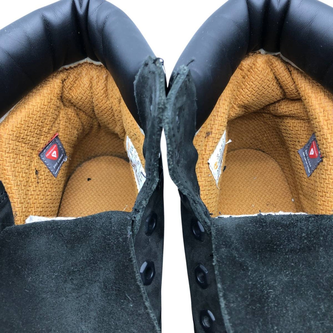 Timberland 6-inch Premium PRIMALOFT Suede Work Boots, Size 5 (M) Women's 22.0cm Genuine Leather Suede black type Vintage Second Hand