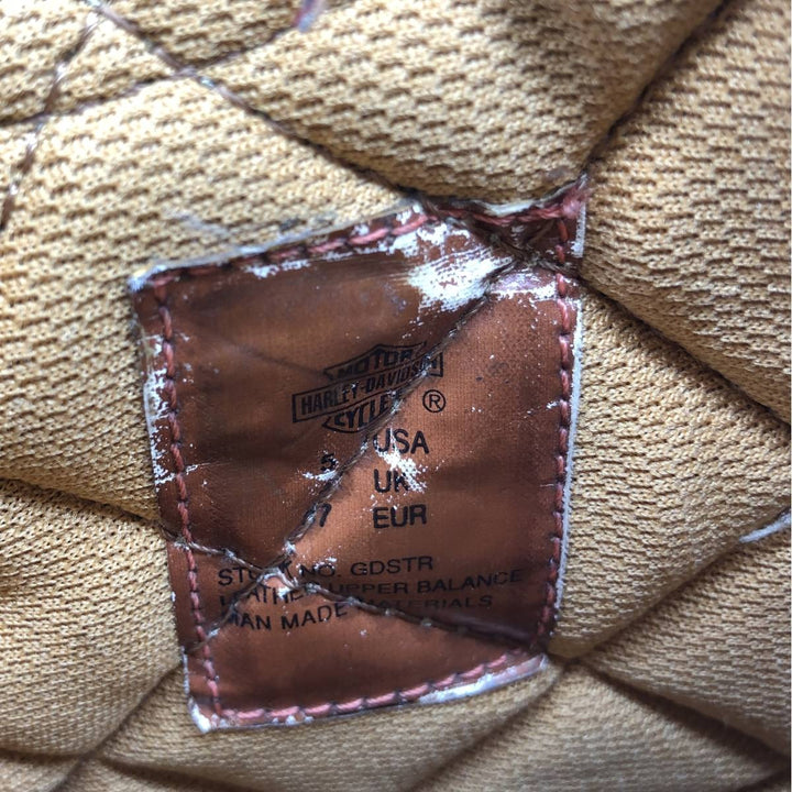 Harley-Davidson Quilted Suede Engineer Boots, Size 5 (Women's 8.7" equivalent) /saa015205 Women's 22.0cm unclear Beige type Vintage Second Hand