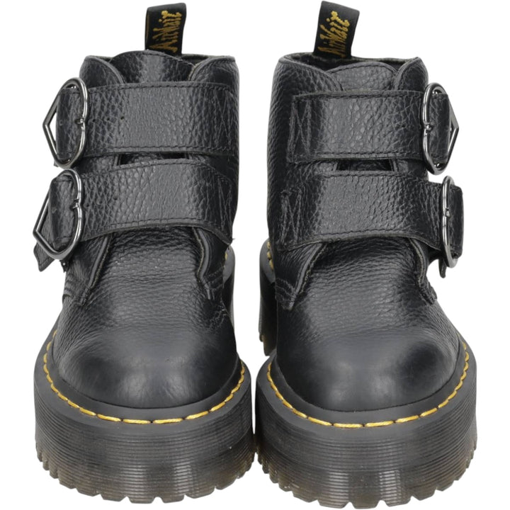 Dr. Martens DEVON HEART Platform Short Boots, Size 3 Women's 22.0cm unclear black type Vintage Second Hand