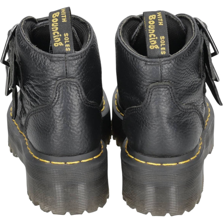 Dr. Martens DEVON HEART Platform Short Boots, Size 3 Women's 22.0cm unclear black type Vintage Second Hand