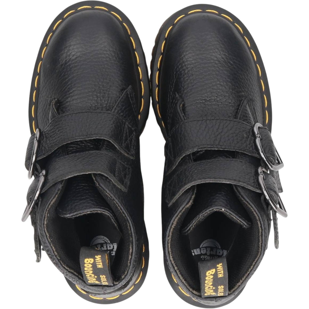 Dr. Martens DEVON HEART Platform Short Boots, Size 3 Women's 22.0cm unclear black type Vintage Second Hand