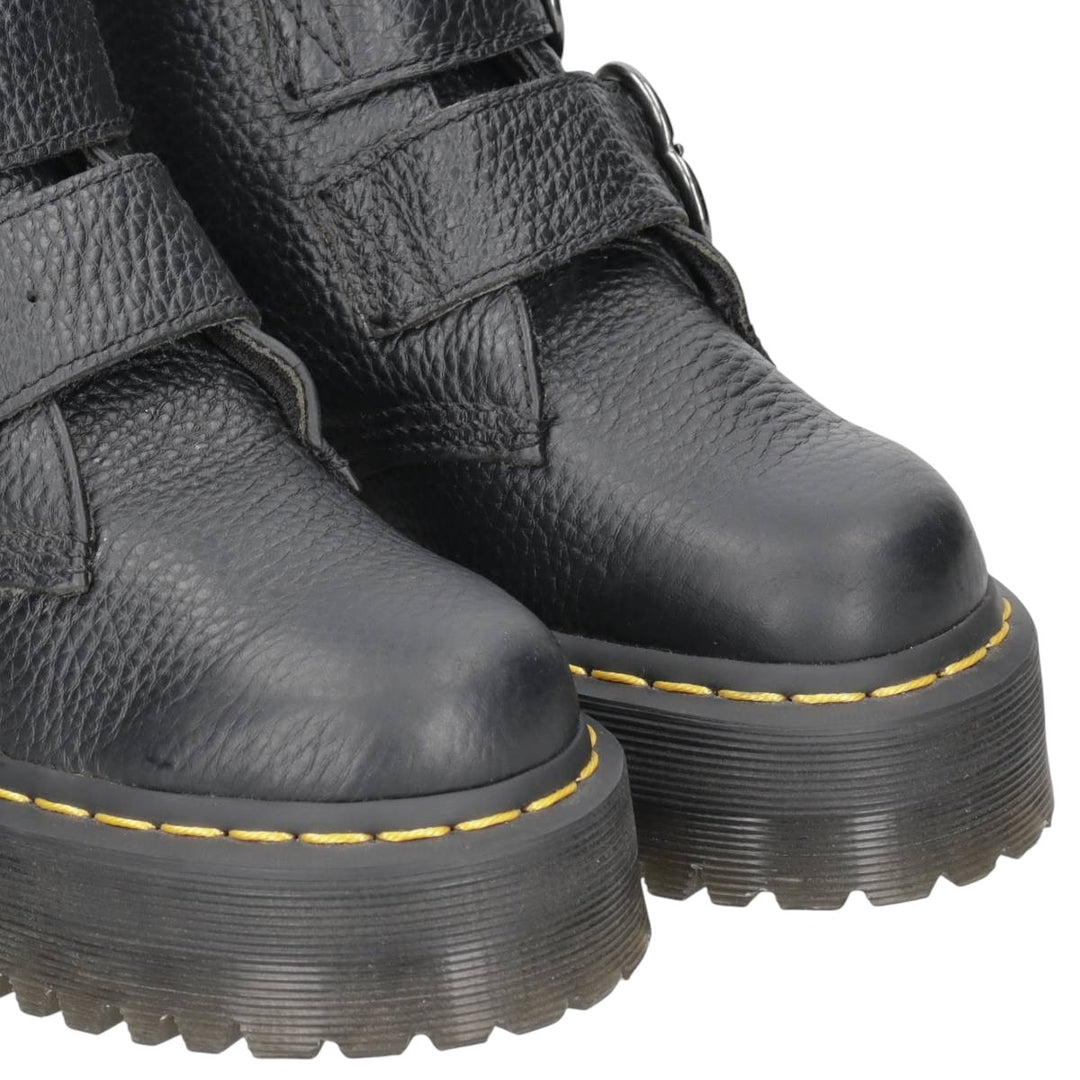 Dr. Martens DEVON HEART Platform Short Boots, Size 3 Women's 22.0cm unclear black type Vintage Second Hand