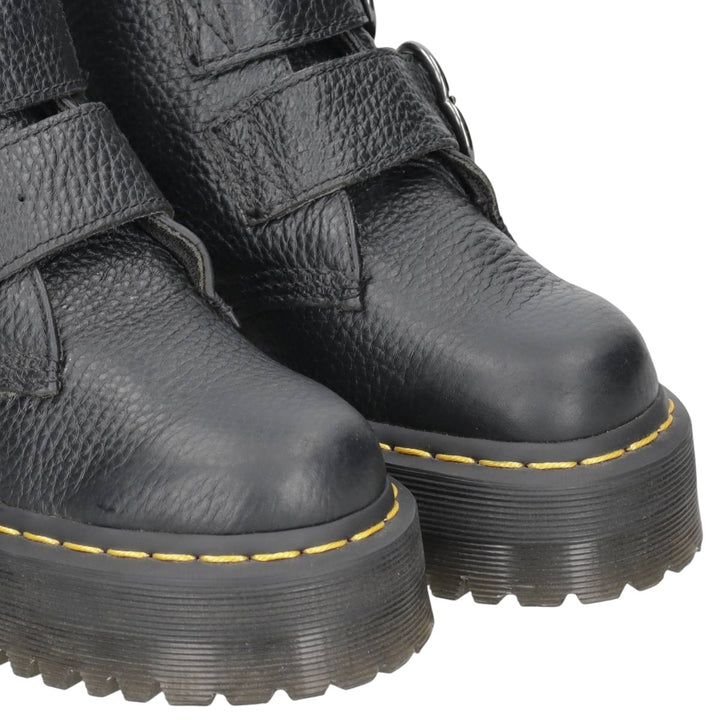 Dr. Martens DEVON HEART Platform Short Boots, Size 3 Women's 22.0cm unclear black type Vintage Second Hand
