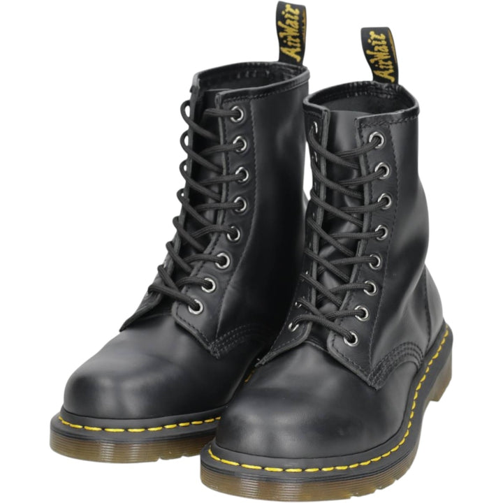 Dr. Martens 11821 8-hole boots, size 6 Women's 25.0cm genuine leather black type Vintage Second Hand