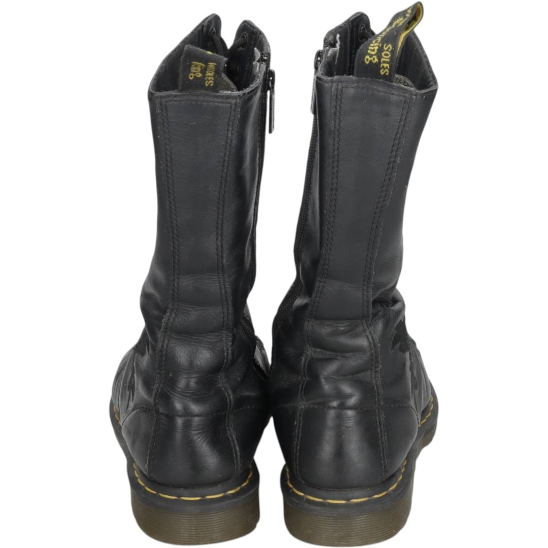 Dr. Martens 1B99 Side Zip 14-Hole Boots, Size 8 (Women's, equivalent to 10.6 inches) /saa015210 Women's 27.0cm unclear black type Vintage Second Hand