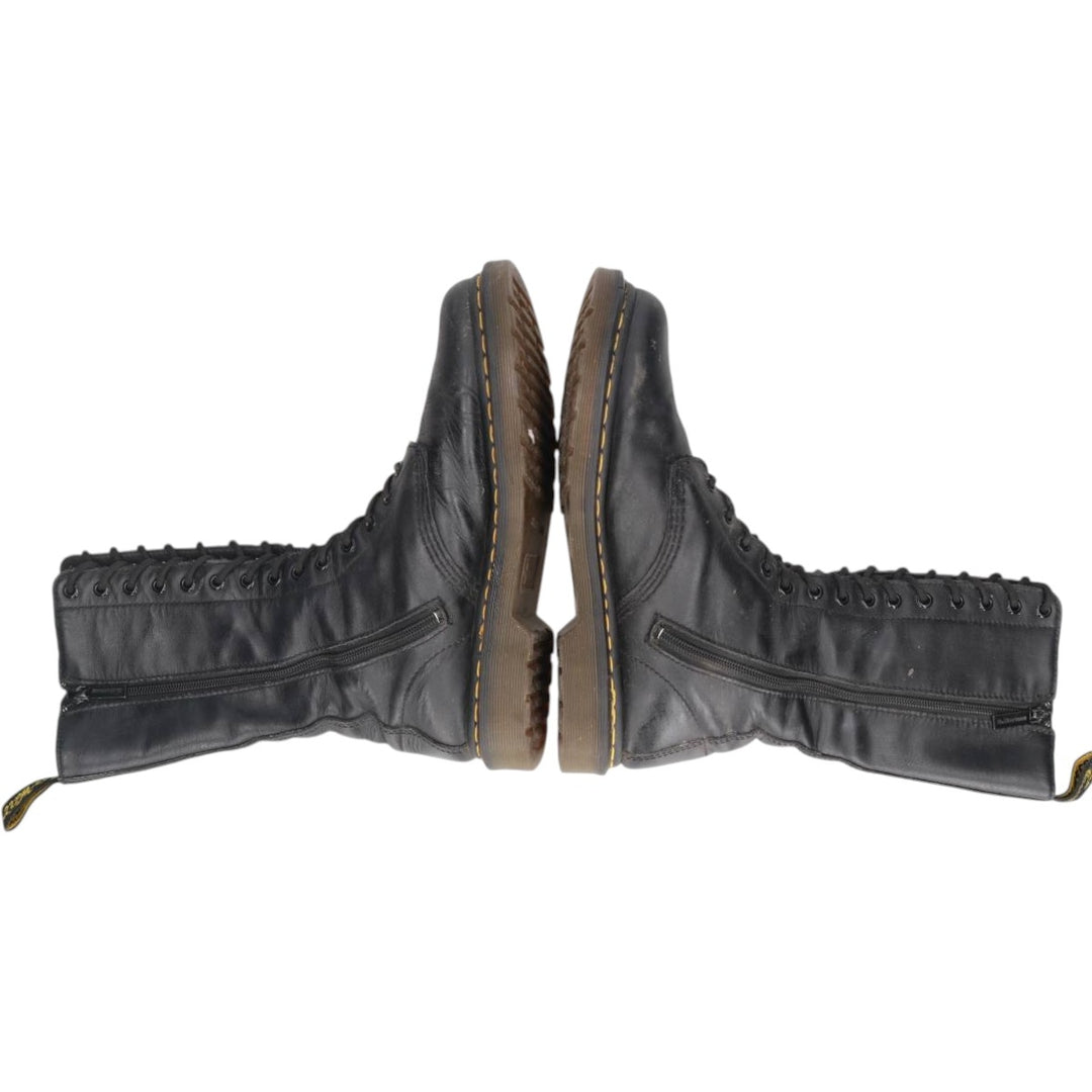 Dr. Martens 1B99 Side Zip 14-Hole Boots, Size 8 (Women's, equivalent to 10.6 inches) /saa015210 Women's 27.0cm unclear black type Vintage Second Hand