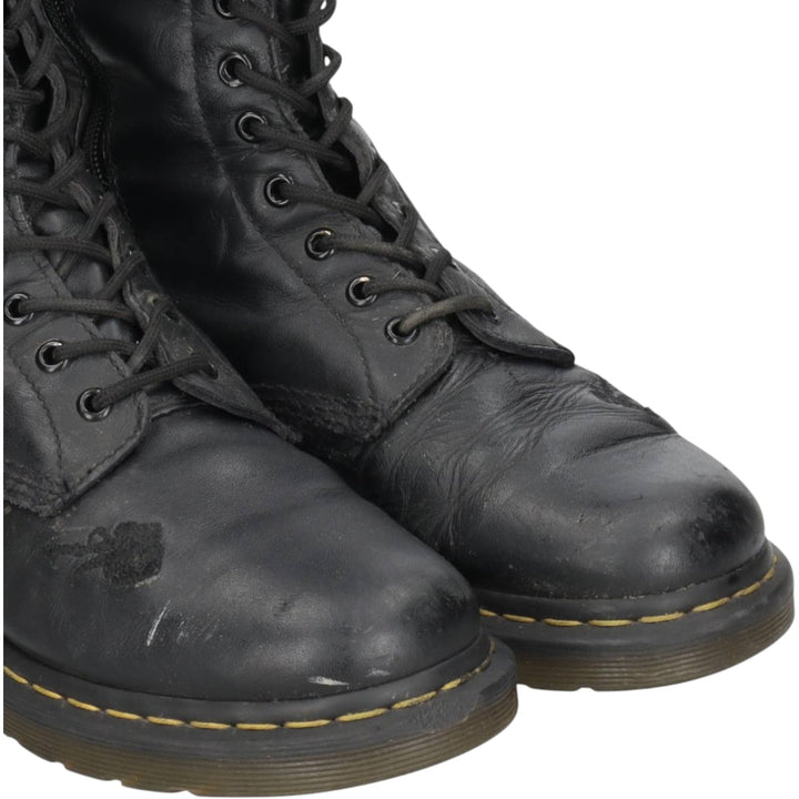 Dr. Martens 1B99 Side Zip 14-Hole Boots, Size 8 (Women's, equivalent to 10.6 inches) /saa015210 Women's 27.0cm unclear black type Vintage Second Hand