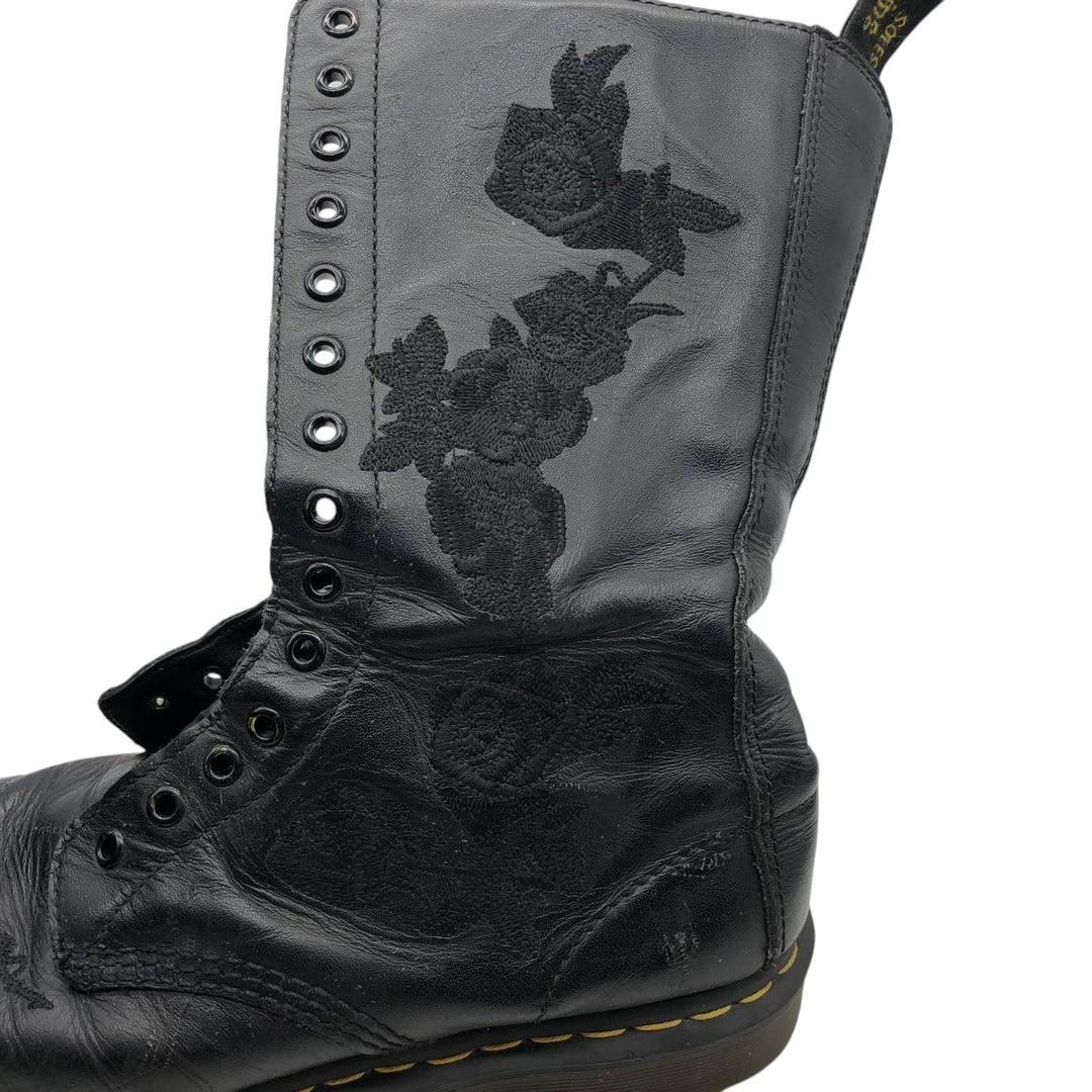 Dr. Martens 1B99 Side Zip 14-Hole Boots, Size 8 (Women's, equivalent to 10.6 inches) /saa015210 Women's 27.0cm unclear black type Vintage Second Hand